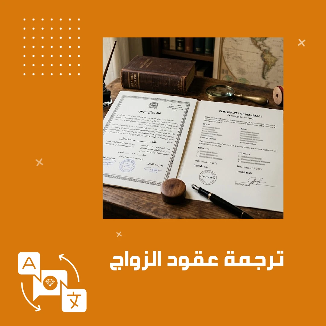 ترجمة عقود الزواج