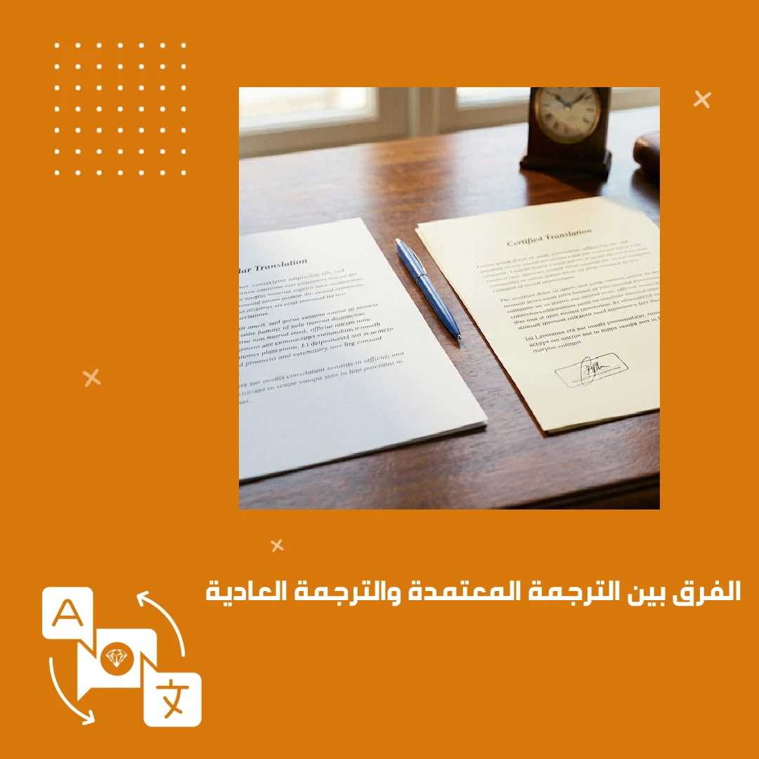 الفرق بين الترجمة المعتمدة والترجمة العادية