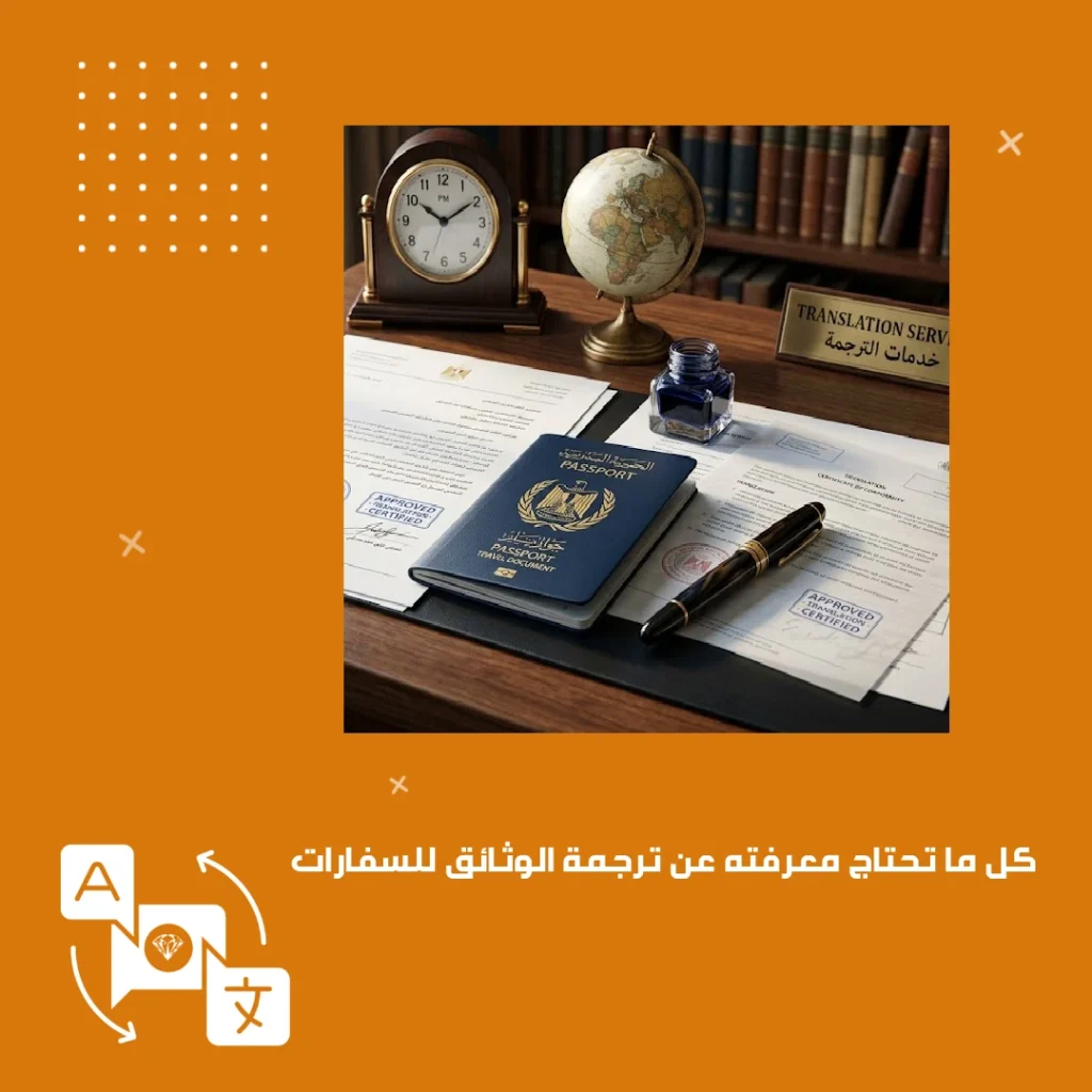 ترجمة الوثائق للسفارات